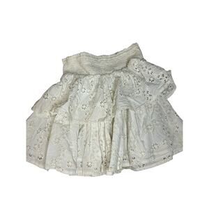 Crewcuts white eyel3t skirts size 6-7